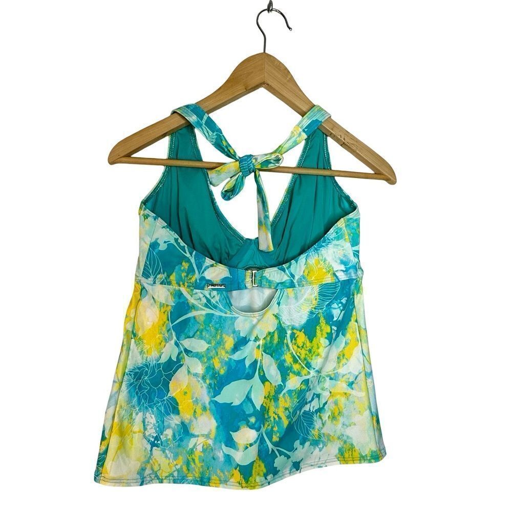 NWT Sunsets SEA HAVEN Muse Halter Underwire Tankini Swim Top 32DD - Picture 8 of 13